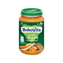 Zdjęcie produktu - BoboVita Jarzynki z cielęciną i kluseczkami po 8 miesiącu, 190 g