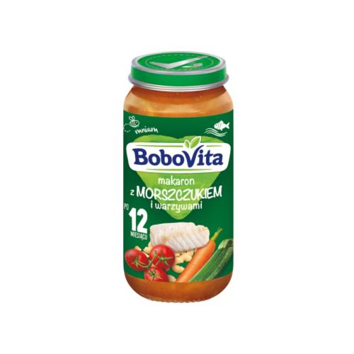 Zdjęcie produktu - BoboVita Makaron z morszczukiem i warzywami po 12. miesiącu, 250g