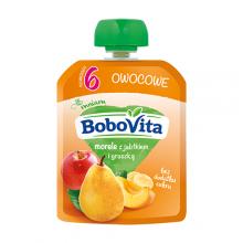 Zdjęcie produktu - BoboVita Mus morele, jabłko, gruszka - 80g