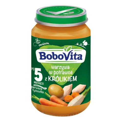 Zdjęcie produktu - BoboVita Warzywa w potrawce z kr&oacute;likiem, 190 g