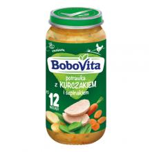 Zdjęcie produktu - BoboVita Potrawka z kurczakiem i szpinakiem po 12 miesiącu, 250 g