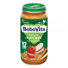 Zdjęcie produktu - BoboVita Warzywa z kurczakiem w pomidorach po 12 miesiącu, 250 g