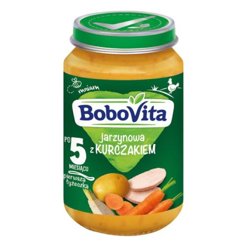 Zdjęcie produktu - BoboVita Zupka jarzynowa z kurczakiem, 190 g