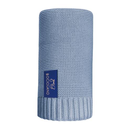 Zdjęcie produktu - BOCIOLAND Kocyk bambusowy Paris Baby Blue 80x100cm