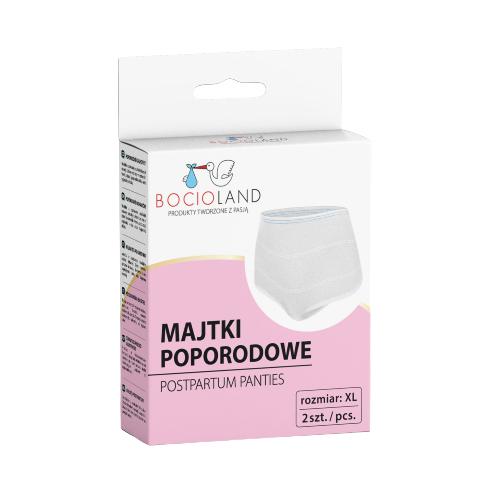 Zdjęcie produktu - BOCIOLAND Majtki poporodowe siateczkowe rozm. XL, 2szt.