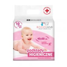 Zdjęcie produktu - BOCIOLAND Podkłady higieniczne jednorazowe 40x60cm, 10 sztuk