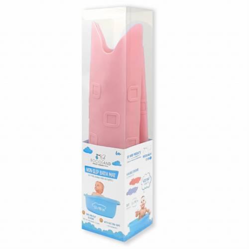 Zdjęcie produktu - BOCIOLAND R&oacute;żowa mata antypoślizgowa do kąpieli Krokodyl, 1 szt.