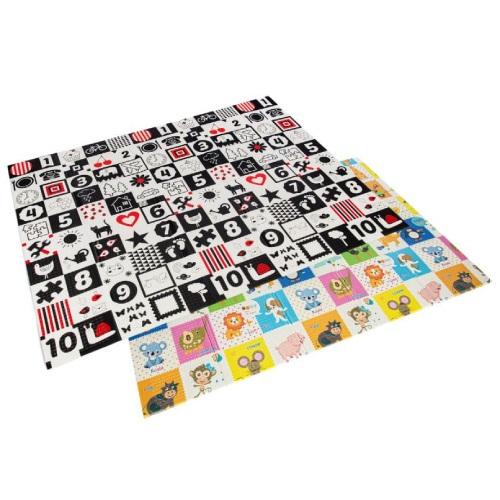 Zdjęcie produktu - BOCIOLAND Składana mata piankowa kontrastowa 150x200cm Happy Day