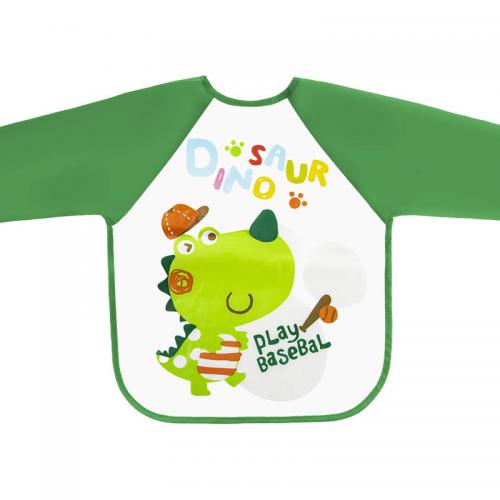 Zdjęcie produktu - BOCIOLAND Śliniak ceratowy rękawek Dino 6m+