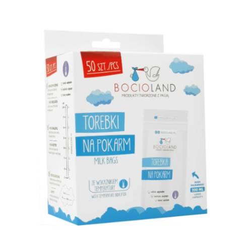 Zdjęcie produktu - BOCIOLAND Woreczki do przechowywania pokarmu, 50szt.
