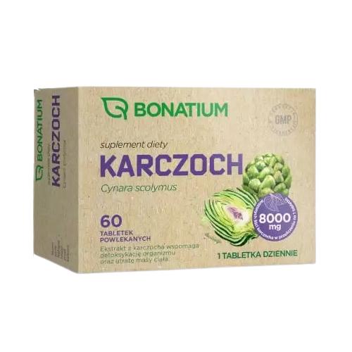 Zdjęcie produktu - Bonatium Karczoch, 60 tabletek powlekanych