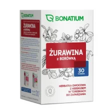 Zdjęcie produktu - Bonatium Żurawina z bor&oacute;wką, herbatka owocowa z hibiskusem, 30 sasz.