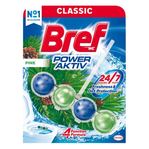 Zdjęcie produktu - Bref Power Aktiv Zawieszka do WC Pine Sosnowy Las, 50 g