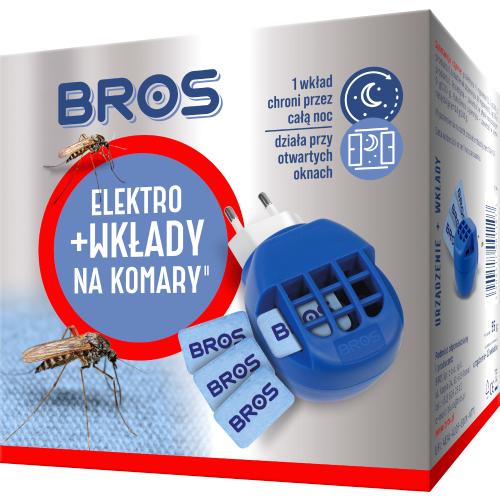 Zdjęcie produktu - BROS Elektro + Wkłady na komary, 10wkład&oacute;w