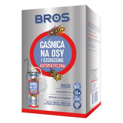 Zdjęcie produktu - BROS Gaśnica na osy i szerszenie automatyczna, 400ml
