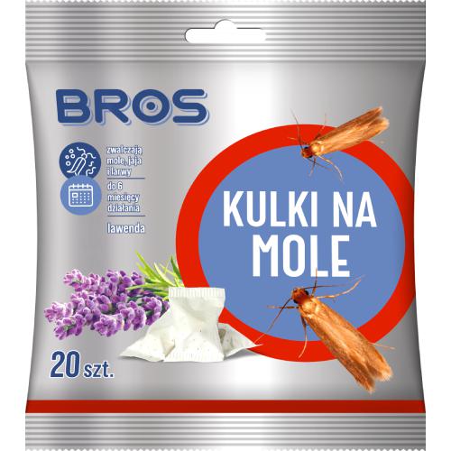 Zdjęcie produktu - BROS Kulki na mole Lawenda, 20szt.