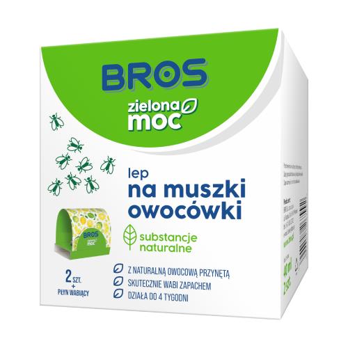 Zdjęcie produktu - BROS Zielona Moc Lep na muszki owoc&oacute;wki, 2 szt.