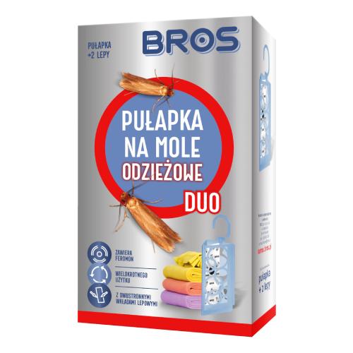 Zdjęcie produktu - BROS Pułapka na mole odzieżowe DUO + 2 wkłady