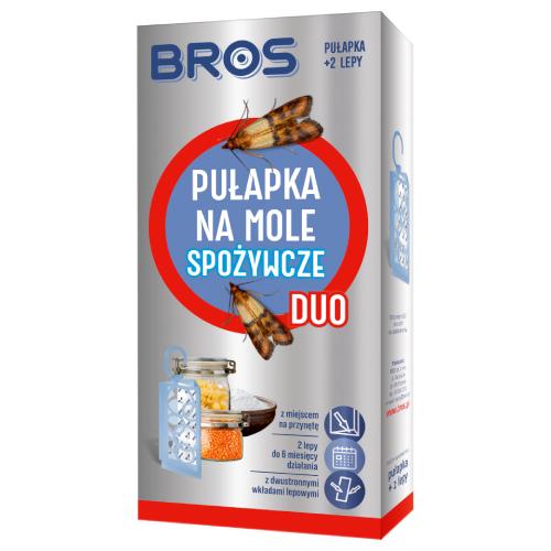 Zdjęcie produktu - Bros Pułapka na mole spożywcze DUO + 2 lepy