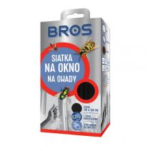 Zdjęcie produktu - BROS Siatka na komary na okna i drzwi czarna 150x130cm 
