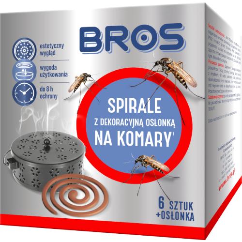 Zdjęcie produktu - BROS Spirale na komary z dekoracyjną osłonką, 6szt.