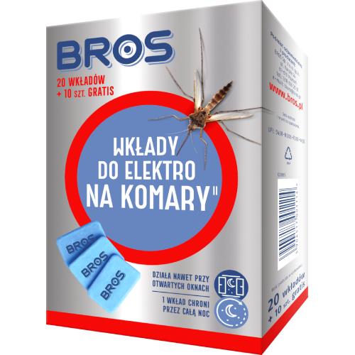 Zdjęcie produktu - BROS Wkłady do Elektro na komary, 20+10szt.