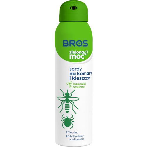 Zdjęcie produktu - BROS Zielona Moc Spray na komary i kleszcze, 90ml
