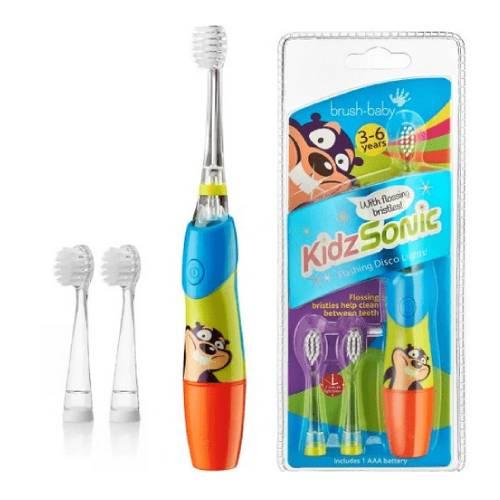 Zdjęcie produktu - BRUSHBABY KidzSonic Szczoteczka soniczna dla dzieci 3-6 lat