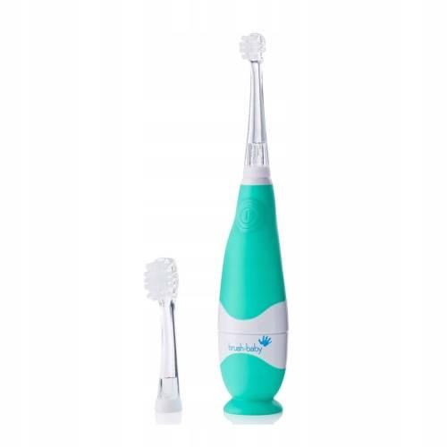 Zdjęcie produktu - BRUSHBABY Szczoteczka soniczna 0-3 lat miętowa
