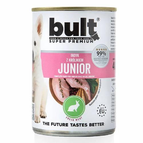 Zdjęcie produktu - Bult Junior Mokra karma dla psa Indyk z kr&oacute;likiem (szczeniak), 400 g
