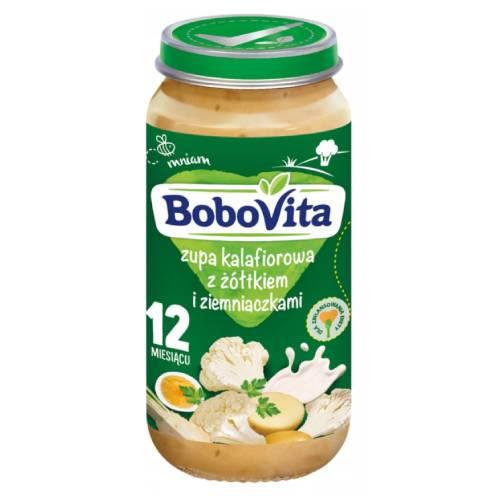 Zdjęcie produktu - BoboVita Zupa kalafiorowa z ż&oacute;łtkiem i ziemniaczkami po 12 miesiącu, 250 g