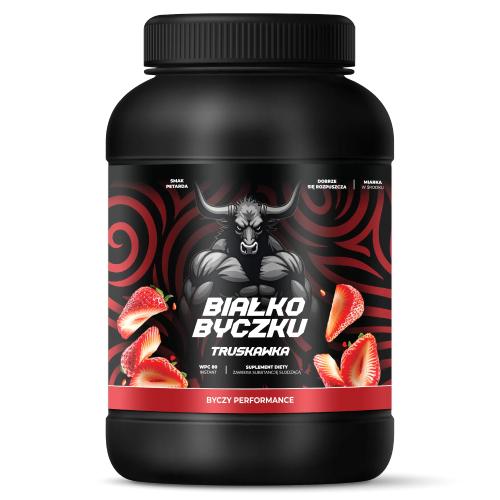 Zdjęcie produktu - Byczku Białko Byczku truskawka, 1000 g