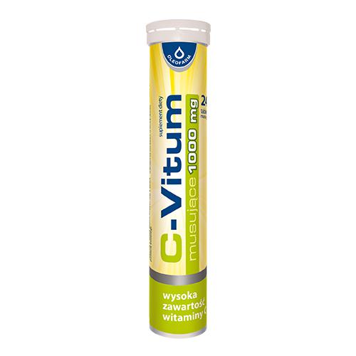 Zdjęcie produktu - C-Vitum 1000 mg, 24 tabletki musujące OLEOFARM 