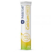 Zdjęcie produktu - CALCIUM + WITAMINA C 300 mg smak cytrynowy - 20 tabletek