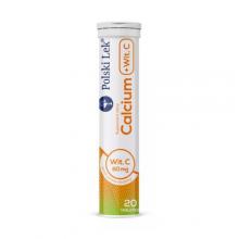 Zdjęcie produktu - CALCIUM Z WITAMINĄ C Pomarańcza 300 mg - 20 tabletek 