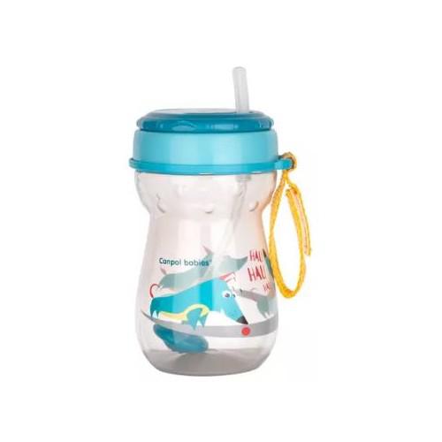 Zdjęcie produktu - CANPOL BABIES Bidon ze składaną rurką silikonową z odważnikiem 9m+ 350ml 56/518