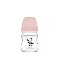 Zdjęcie produktu - CANPOL BABIES Butelka Antykolkowa 0m+ R&oacute;żowa panda -120ml  35/220