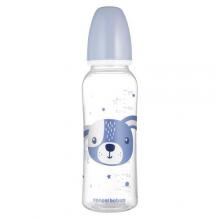 Zdjęcie produktu - CANPOL BABIES Butelka wąska Cute Animals niebieska 12m+ 250ml 11/841