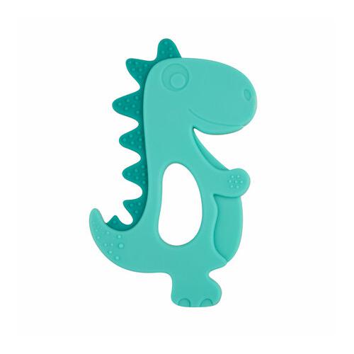 Zdjęcie produktu - CANPOL BABIES Gryzak silikonowy turkusowy dinozaur 51/006