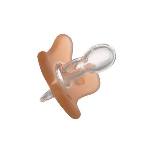 Zdjęcie produktu - CANPOL BABIES Smoczek 100% silikonowy 0-6m symetryczny 24/001 pomarańczowy