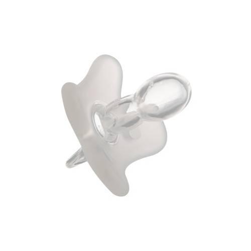 Zdjęcie produktu - CANPOL BABIES Smoczek 100% silikonowy 0-6m symetryczny 24/001 biały