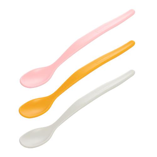 Zdjęcie produktu - CANPOL BABIES Zestaw pierwszych łyżek do karmienia 4m+ (r&oacute;żowa/szara/ż&oacute;łta), 3szt. 31/419