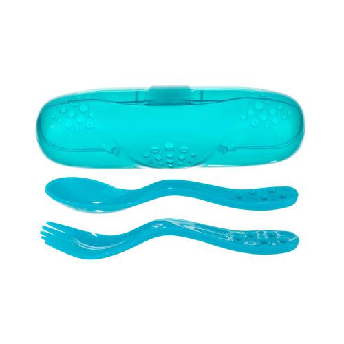 Zdjęcie produktu - CANPOL BABIES Zestaw sztućc&oacute;w w etui 74/019 turkusowy
