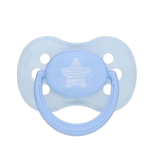 Zdjęcie produktu - CANPOL BABIES Pastelove Smoczek silikonowy symetryczny 0-6m niebieski 22/416