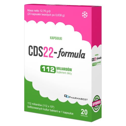 Zdjęcie produktu - CDS22-formula 112 mld liofilizowanych kultur bakterii, 20 kaps. (dawniej Vivomixx)