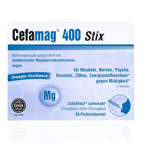 Zdjęcie produktu - Cefamag 400 Stix Magnez, 36 sasz.