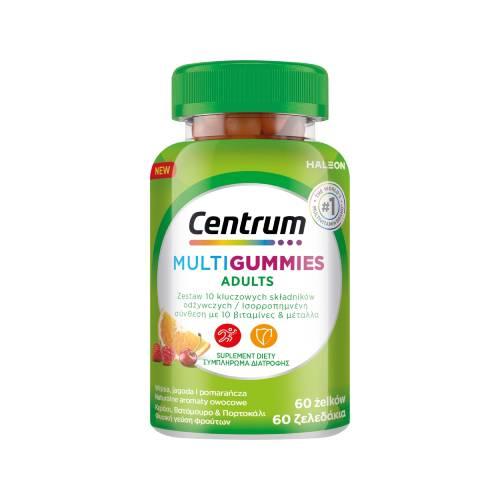 Zdjęcie produktu - Centrum MultiGummies Adults multwitaminy dla dorosłych żelki, 60 szt.