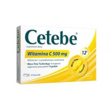 Zdjęcie produktu - Cetebe Witamina C 500mg, 30 kaps.