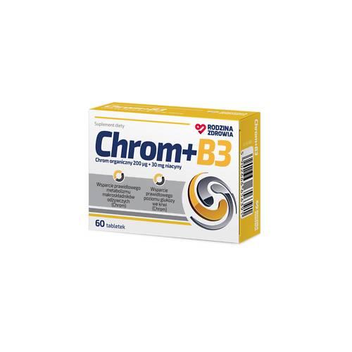 Zdjęcie produktu - Rodzina Zdrowia Chrom + B3, 60 tabl.