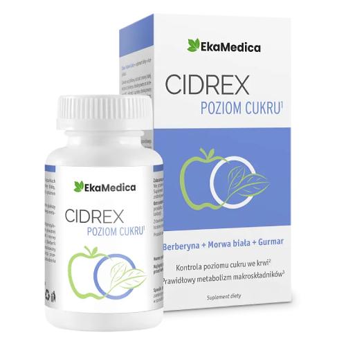 Zdjęcie produktu - Cidrex Poziom Cukru, 60 kaps.